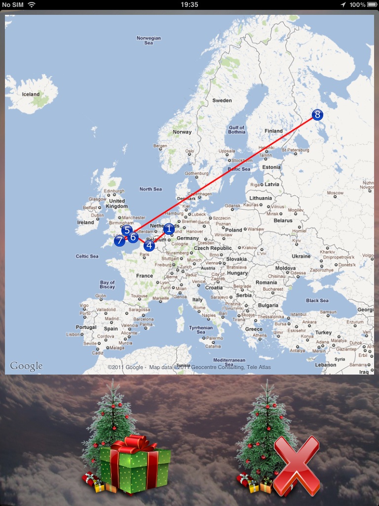 TAPP XE (Throw A X-Mas tree)  Trace tree route iPad