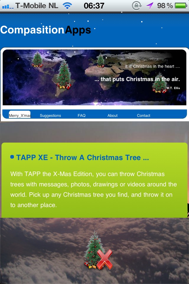 TAPP XE (Throw A X-Mas tree)) Help pages iPhone