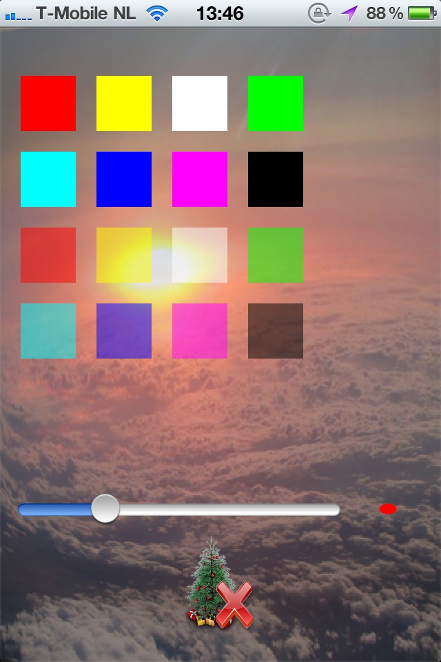 TAPP XE (Throw A X-Mas tree) Select drawing color iPhone